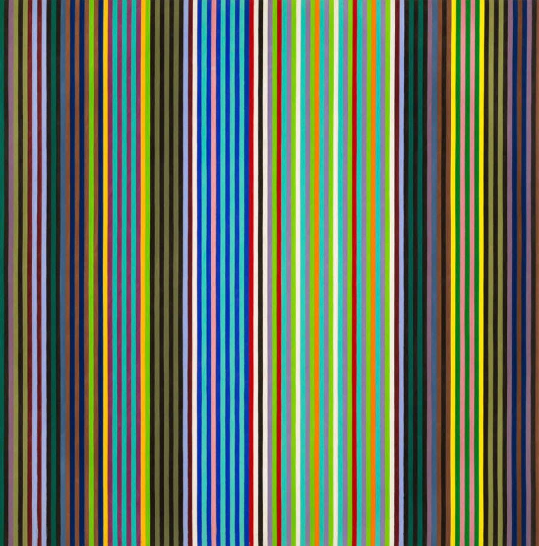 Gene Davis (American, 1920-1985) Print: Gene Davis (American, 1920-1985) Print. Black Popcorn, "1965". 21.00 x 21.00 inches. Please be aware that all lots in our auctions are sold "AS IS," in accordance with the Terms & Conditions of the