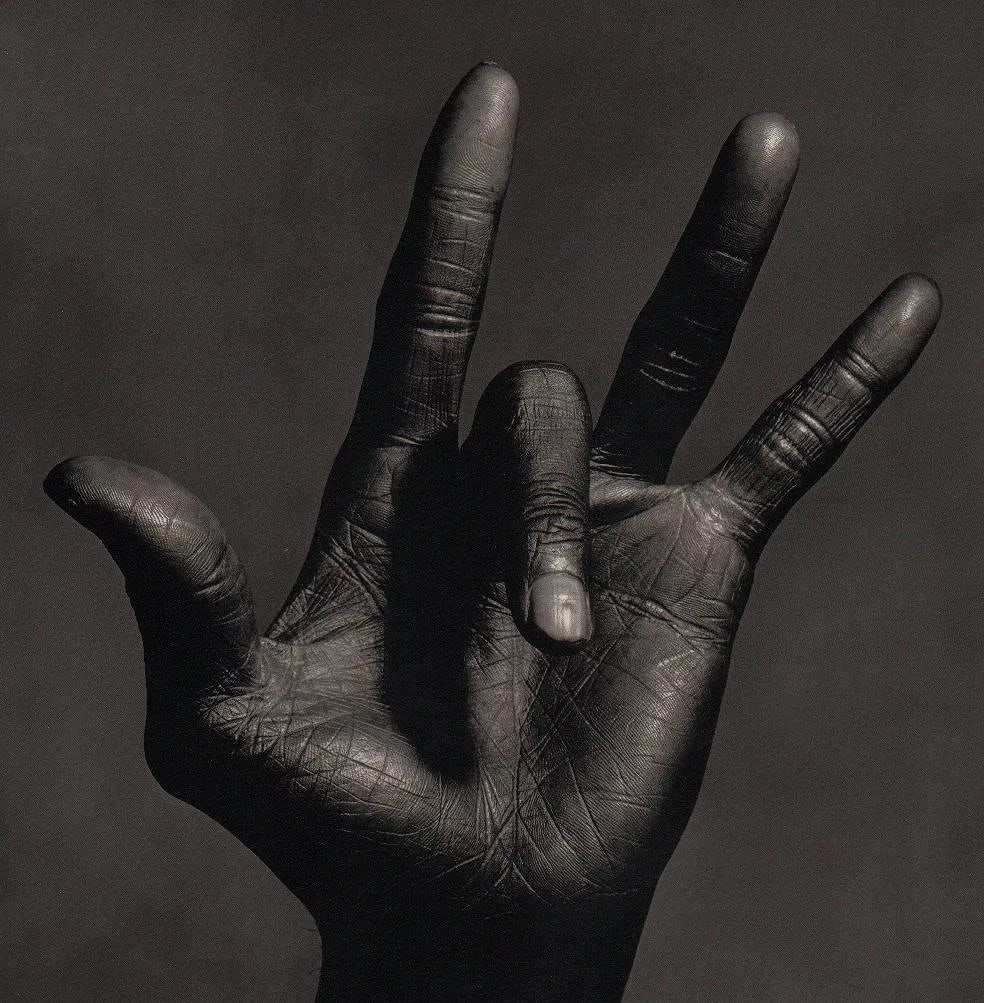 Irving Penn (American, 1917-2009) Print: Irving Penn (American, 1917-2009) Miles Davis' Hand. Printed in 1991, USA. 10.00 x 10.00 inches. Please be aware that all lots in our auctions are sold "AS IS," in accordance with the Terms &