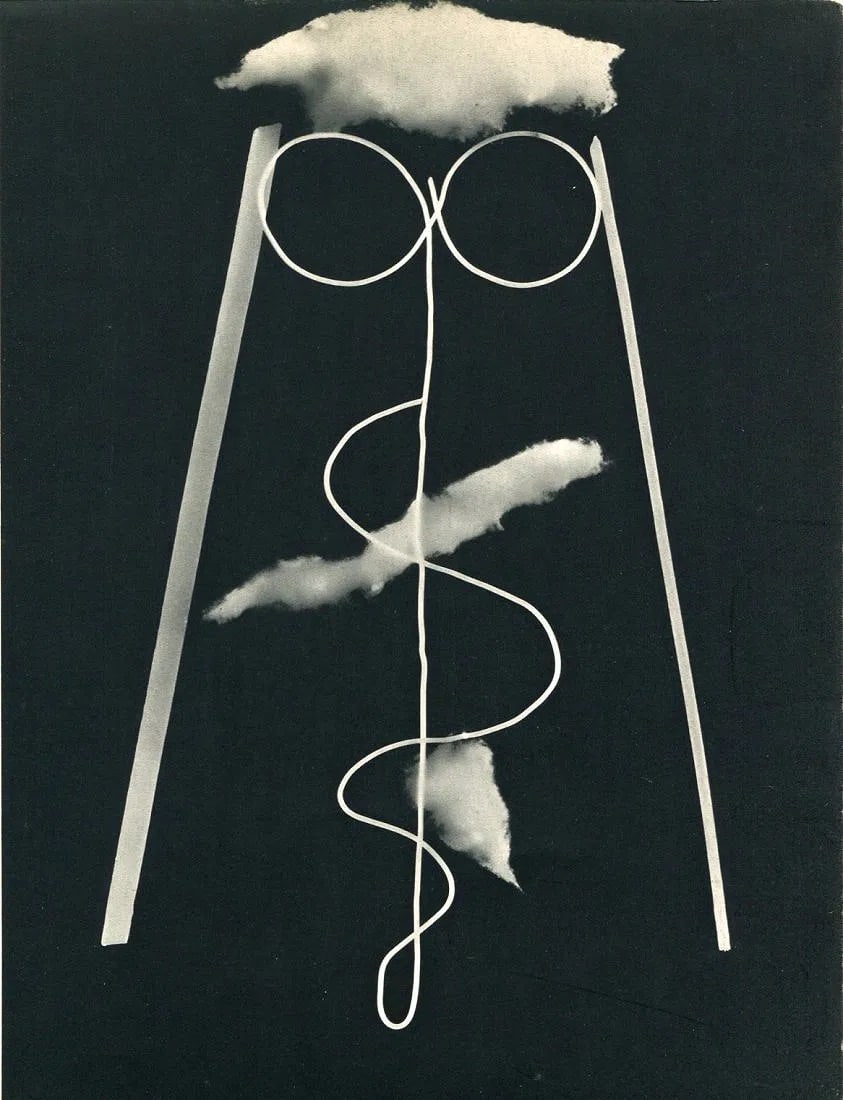 Man Ray (American, 1890-1976) Print: Man Ray (American, 1890-1976) Print. Rayograph. Printed in 1934, France. 8.00 x 9.50 inches. Please be aware that all lots in our auctions are sold "AS IS," in accordance with the Terms & Conditions