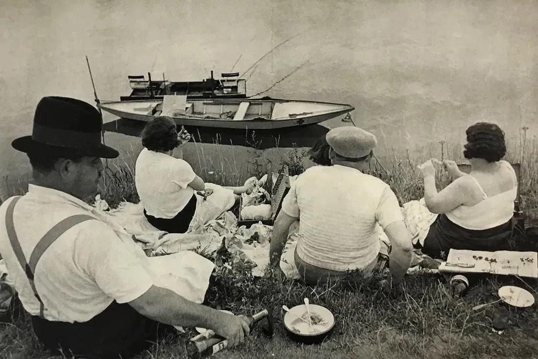 Henri Cartier Bresson (French, 1908-2004) Print: Henri Cartier Bresson (French, 1908-2004) Picnic on the Banks, Marne, 1938, Print. Printed in 1952. Please be aware that all lots in our auctions are sold "AS IS," in accordance with the Terms &