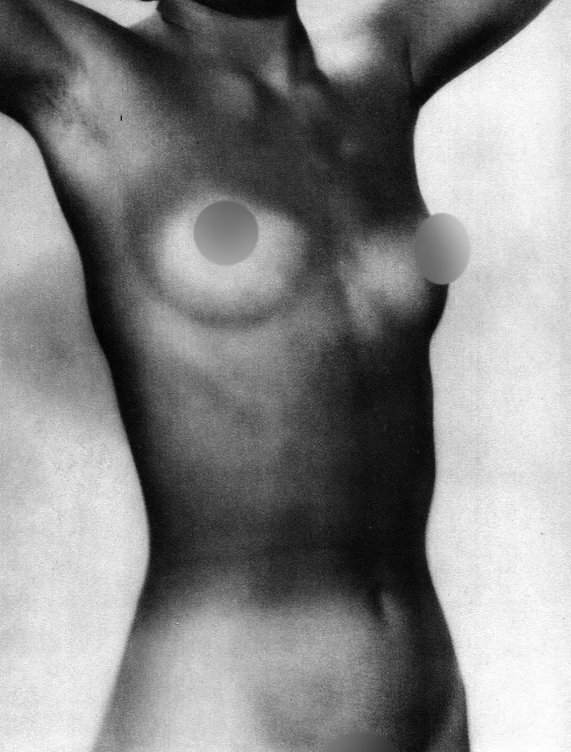 Man Ray (American, 1890-1976) Print: Man Ray (American, 1890-1976) Print. Nude, torso, Female. Printed in 1934, France. 9.00 x 11.00 inches. Please be aware that all lots in our auctions are sold "AS IS," in accordance with the Terms &
