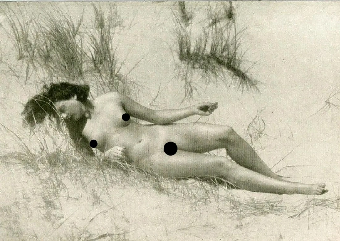 Bruno Schultz (German, 1892-1942) Print: Bruno Schultz (German, 1892-1942) Print. Nude, on Sand. Printed in Germany, 1940. 10.50 x 7.50 inches. Please be aware that all lots in our auctions are sold "AS IS," in accordance with the Terms &