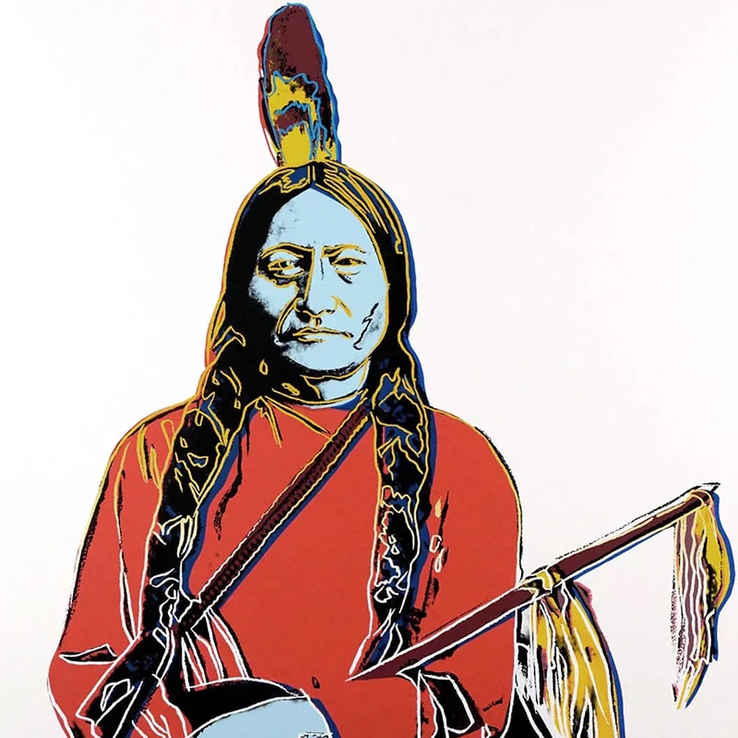 Andy Warhol (American, 1928-1987) Sitting Bull Silkscreen (1 of 1)