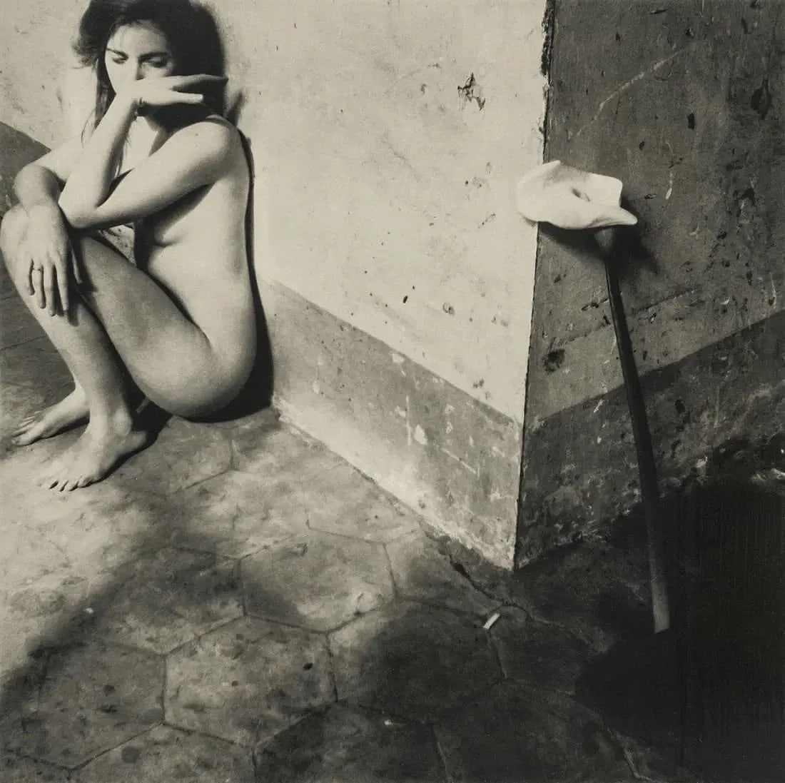 Francesca Woodman (American, 1958-1981) Print: Francesca Woodman (American, 1958-1981). Easter Lily, Rome, "1978" Print. Printed in 1999. 6.25 x 6.25 inches. Please be aware that all lots in our auctions are sold "AS IS," in accordance with the