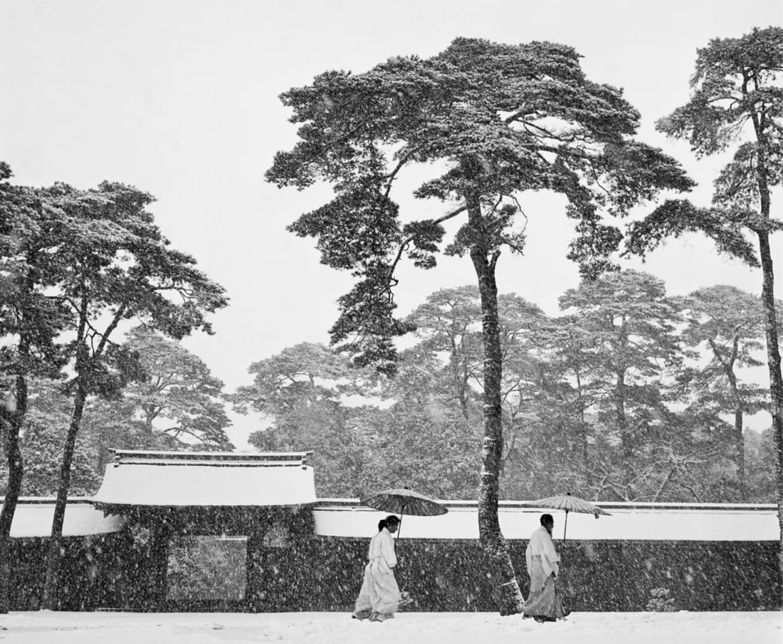 Werner Bischof (Swiss, 1916-1954) Print: Werner Bischof (Swiss, 1916-1954) Print. Couryard of the Meiji Shrine, Tokyo, Japan, "1951". 14.00 x 22.00 inches. Please be aware that all lots in our auctions are sold "AS IS," in accordance with th