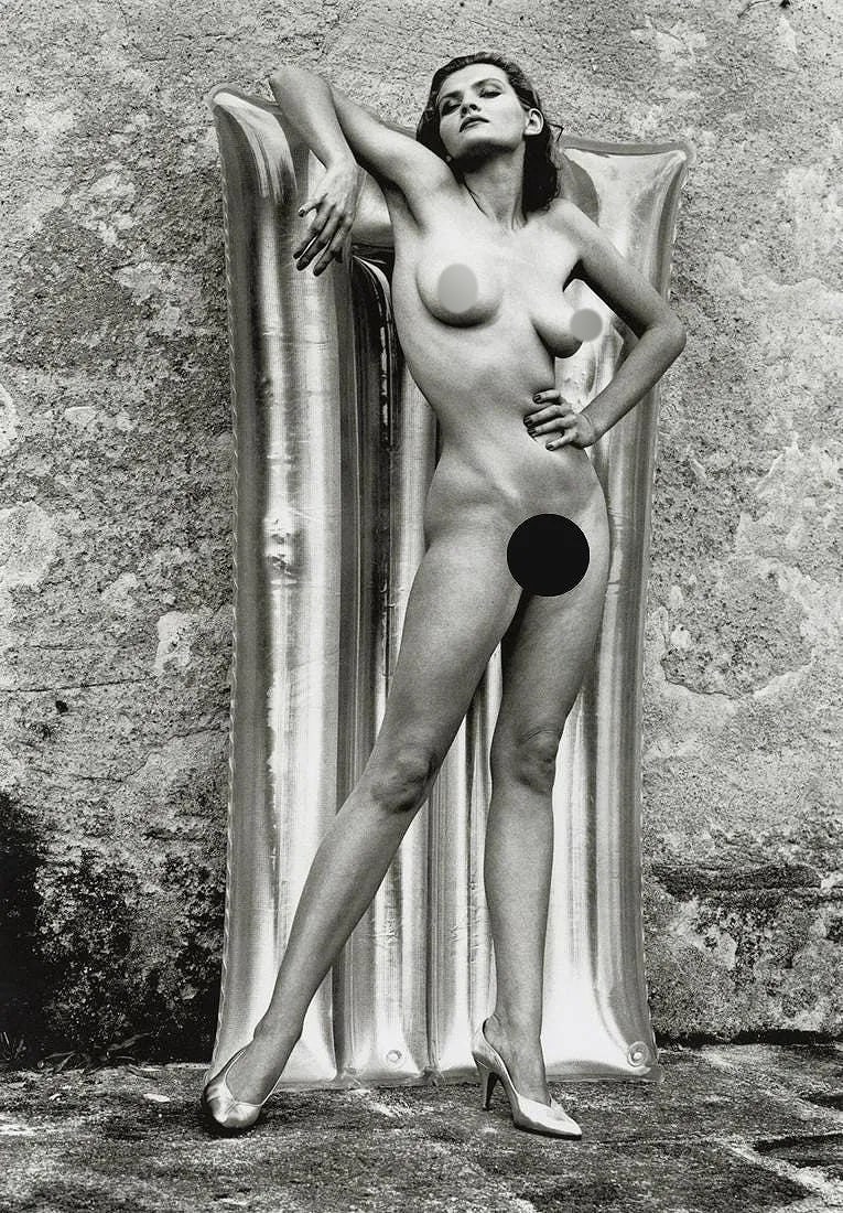 Helmut Newton (German-Australian, 1920-2004) Print: Helmut Newton (German-Australian, 1920-2004) Print. Sylvia, Ramatuelle, France, "1981". Printed in 2009, Italy. 9.60 x 13.75 inches. Please be aware that all lots in our auctions are sold "AS IS," in