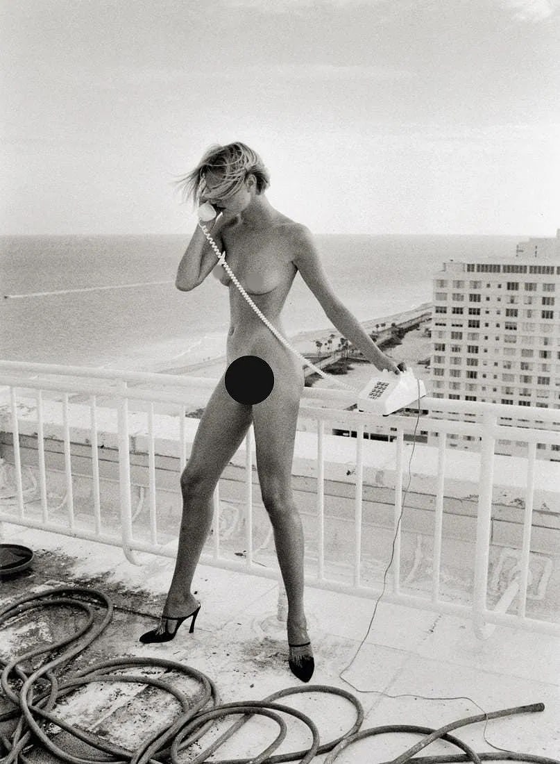 Helmut Newton (German-Australian, 1920-2004) Print: Helmut Newton (German-Australian, 1920-2004) Print. Celia, Miami, Florida,"1991". Printed in 2004, Germany. 8.75 x 111.90 inches. Please be aware that all lots in our auctions are sold "AS IS," in acc