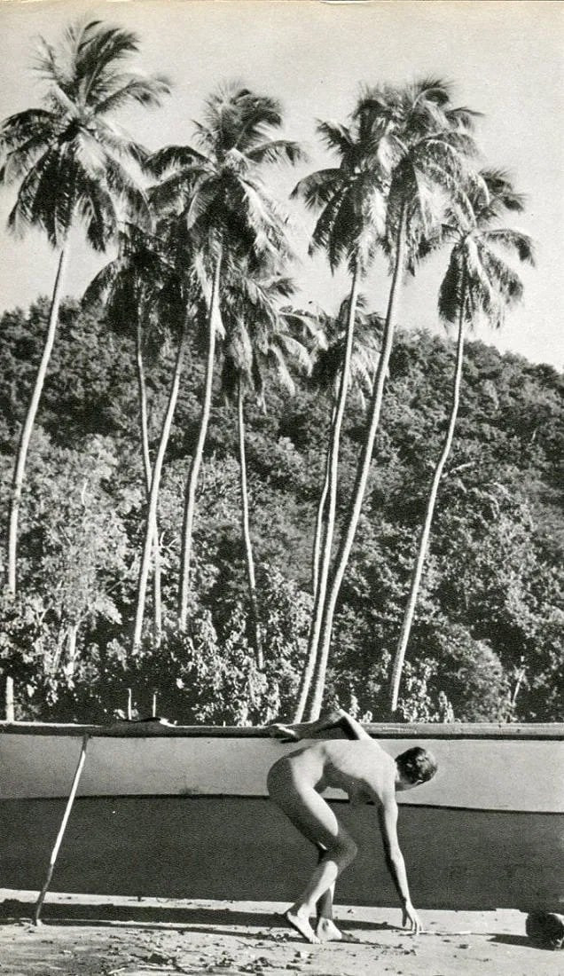 RM Clermont (French) Print: RM Clermont (French) Print. Female Nude, Antilles. Printed in 1967, France. 4.50 x 8.00 inches. Please be aware that all lots in our auctions are sold "AS IS," in accordance with the Terms & Condition