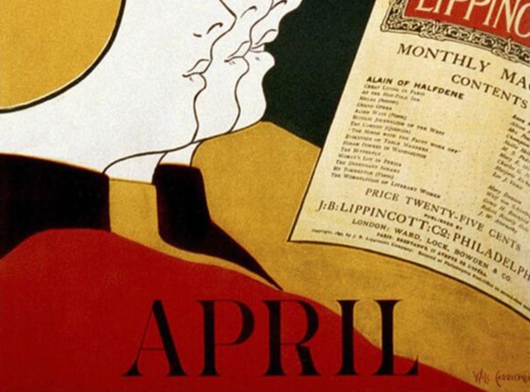 Lippincott's April Poster - 3