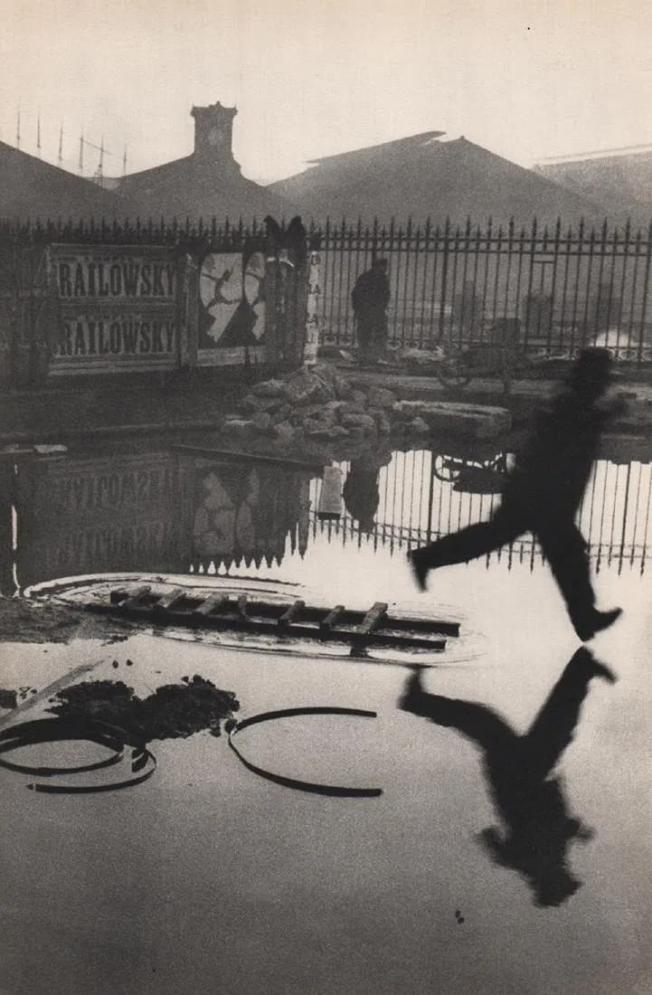 Henri Cartier-Bresson (France, 1908 - 2004 ) Print: Henri Cartier-Bresson (France, 1908 - 2004 ) Print. Place de l'Europe, Paris. Printed in 1952. Size: 9.00 x 13.00 inches. Please be aware that all lots in our auctions are sold "AS IS," in accordance