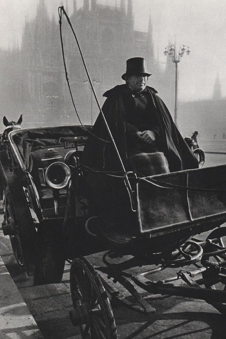 Alfred Eisenstaedt (American, 1898-1995) Print: Alfred Eisenstaedt (American, 1898-1995) Print. Horse Drawn Carriage. Printed in 1966. 6.00 x 9.00 inches. Please be aware that all lots in our auctions are sold "AS IS," in accordance with the Terms