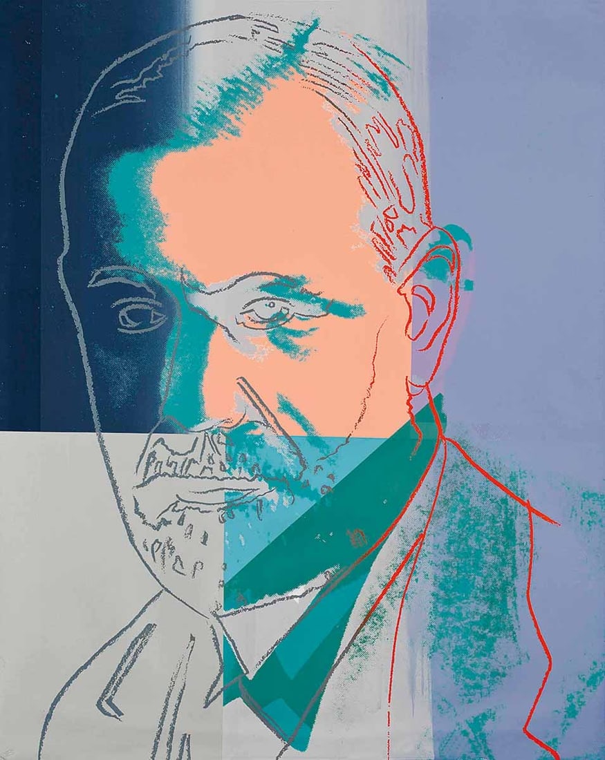 Andy Warhol (American, 1928-1987) Silkscreen: Andy Warhol (American, 1928-1987) Silkscreen. Sigmund Freud, FS.II 235, Portrait of Jews of the Twentieth Century. 32.00 x 40.00 inches. Please be aware that all lots in our auctions are sold "AS