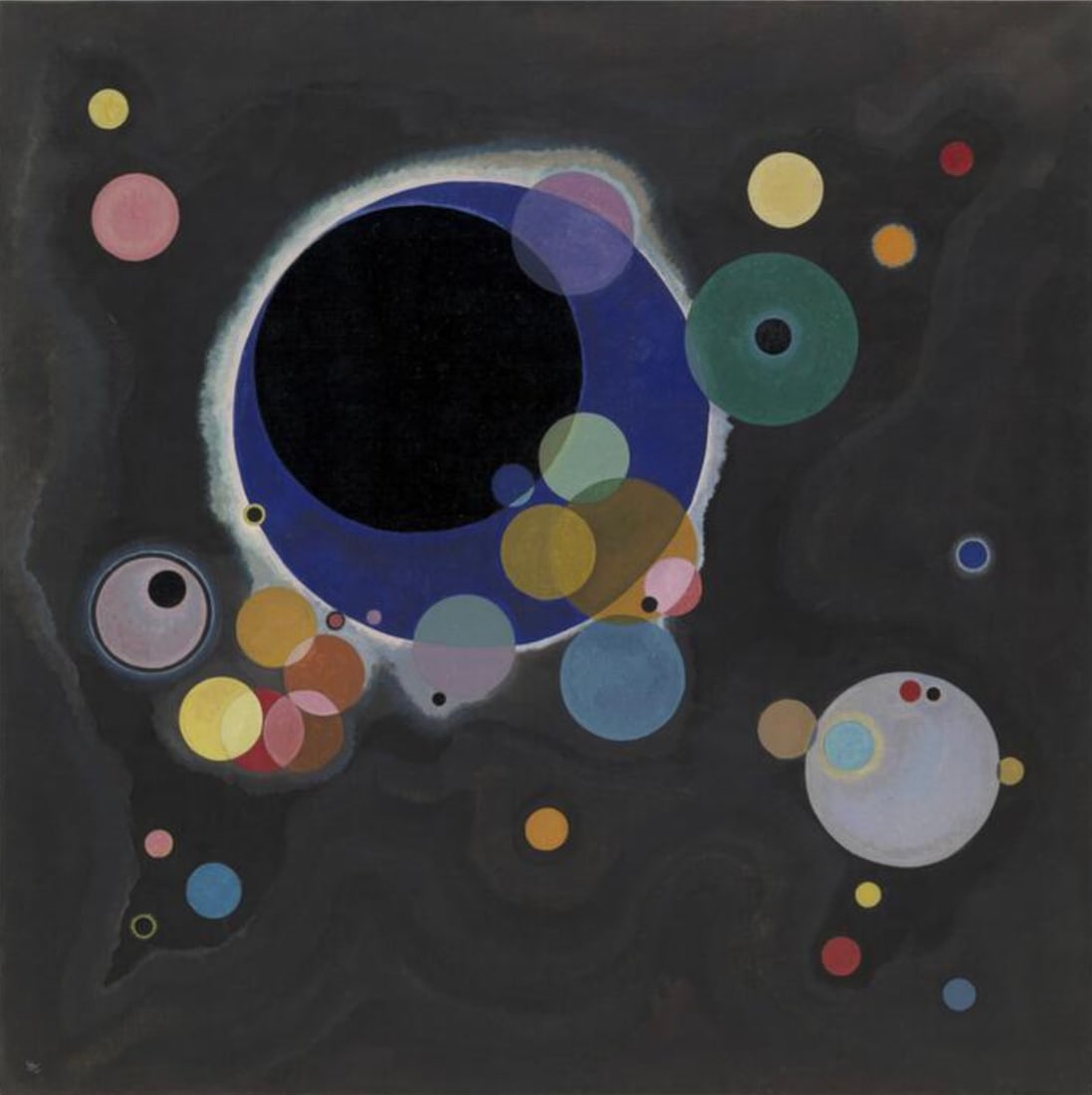 Wassily Kandinksy (Russian, 1866-1944) Print: Wassily Kandinksy (Russian, 1866-1944) Print. Several Circles, "1926". 19.50 x 19.75 inches. Please be aware that all lots in our auctions are sold "AS IS," in accordance with the Terms & Conditions