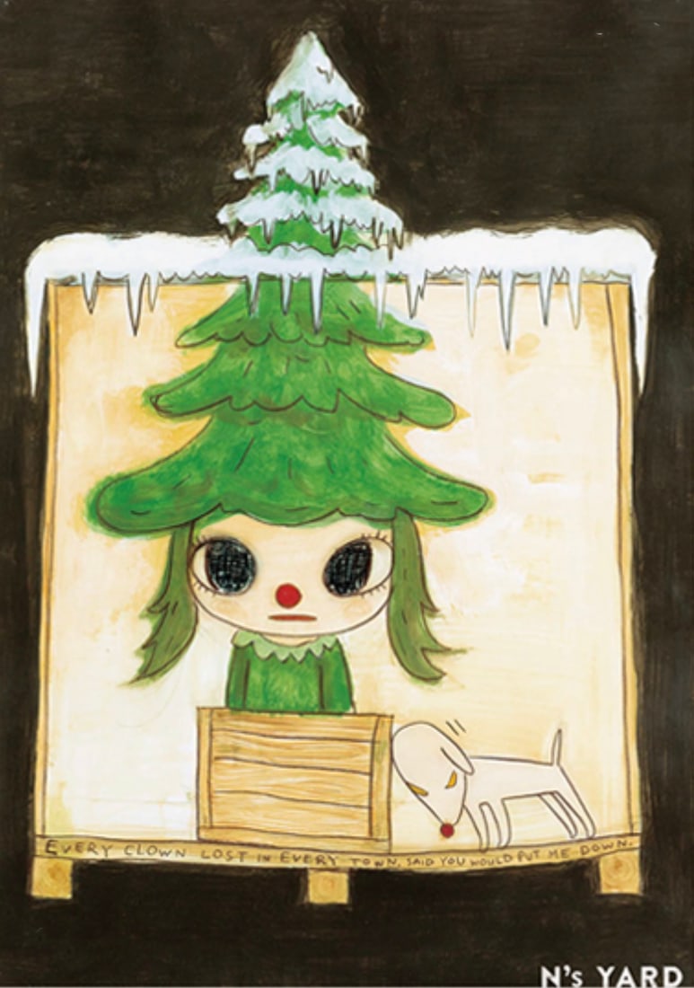 Yoshitomo Nara (Japanese, b. 1959) Poster: Yoshitomo Nara (Japanese, b. 1959) Poster. Every Clown Lost in Every Town. Please be aware that all lots in our auctions are sold "AS IS," in accordance with the Terms & Conditions of the Auction.