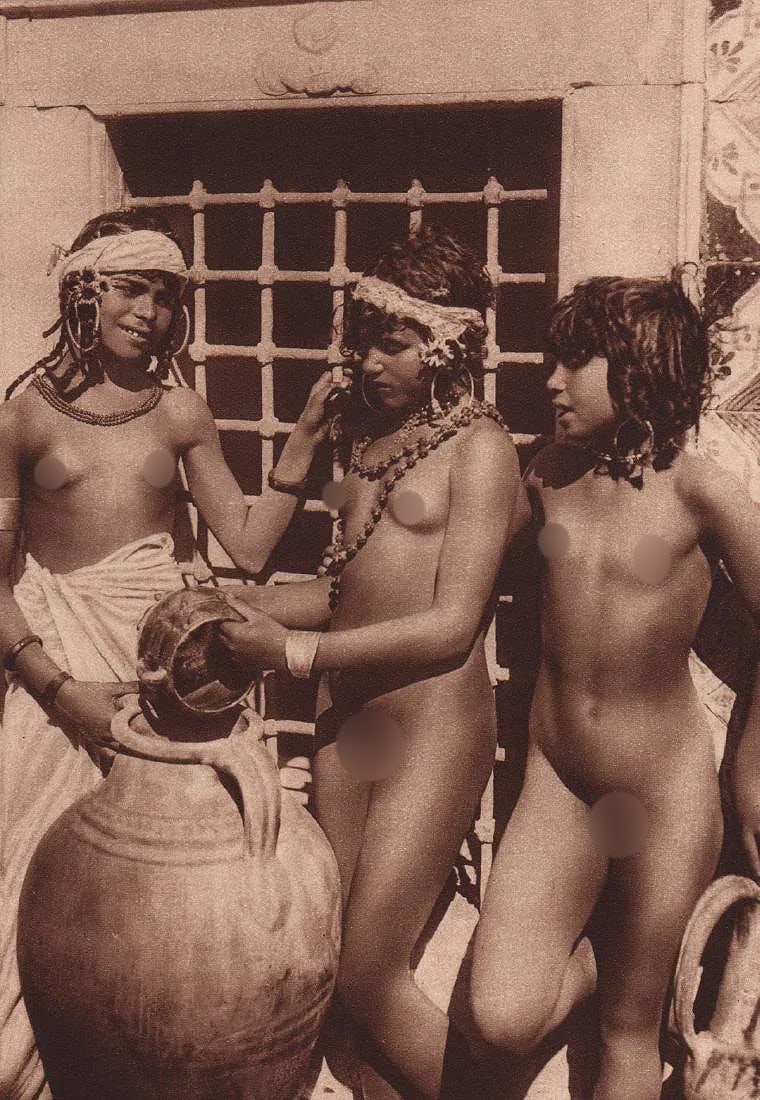 Lehnert & Landrock (German studio, founded 1904) Print: Lehnert & Landrock (German studio, founded 1904) Print. Beduoin Women. Printed in 1925. 6.00 x 8.00 inches. Please be aware that all lots in our auctions are sold "AS IS," in accordance with the