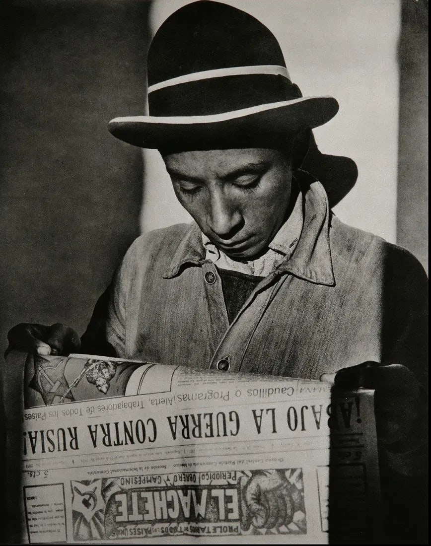 Tina Modotti (American, 1896 - 1942) Print: Tina Modotti (American, 1896 - 1942) Print. El machete" 1926. Printed in 1979. 11.80 x 15.75 inches. Please be aware that all lots in our auctions are sold "AS IS," in accordance with the Terms &