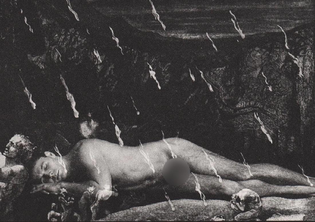Duane Michals (American, b. 1932) Print: Duane Michals (American, b. 1932) Print. Reclining Male Nude. Printed in 1986. 6.25 x 4.25 inches. Please be aware that all lots in our auctions are sold "AS IS," in accordance with the Terms &