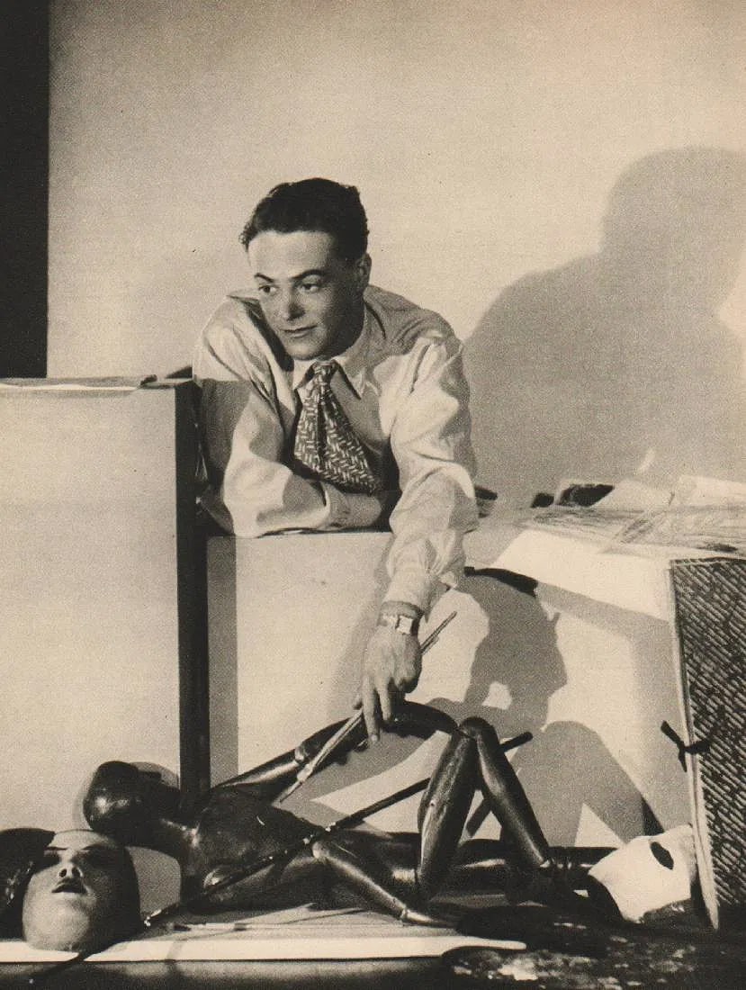 Paul Tanqueray (British, 1905-1991) Print: Paul Tanqueray (British, 1905-1991) Print. Oliver Messel. Printed in 1940. 6.50 x 8.00 inches. Please be aware that all lots in our auctions are sold "AS IS," in accordance with the Terms &