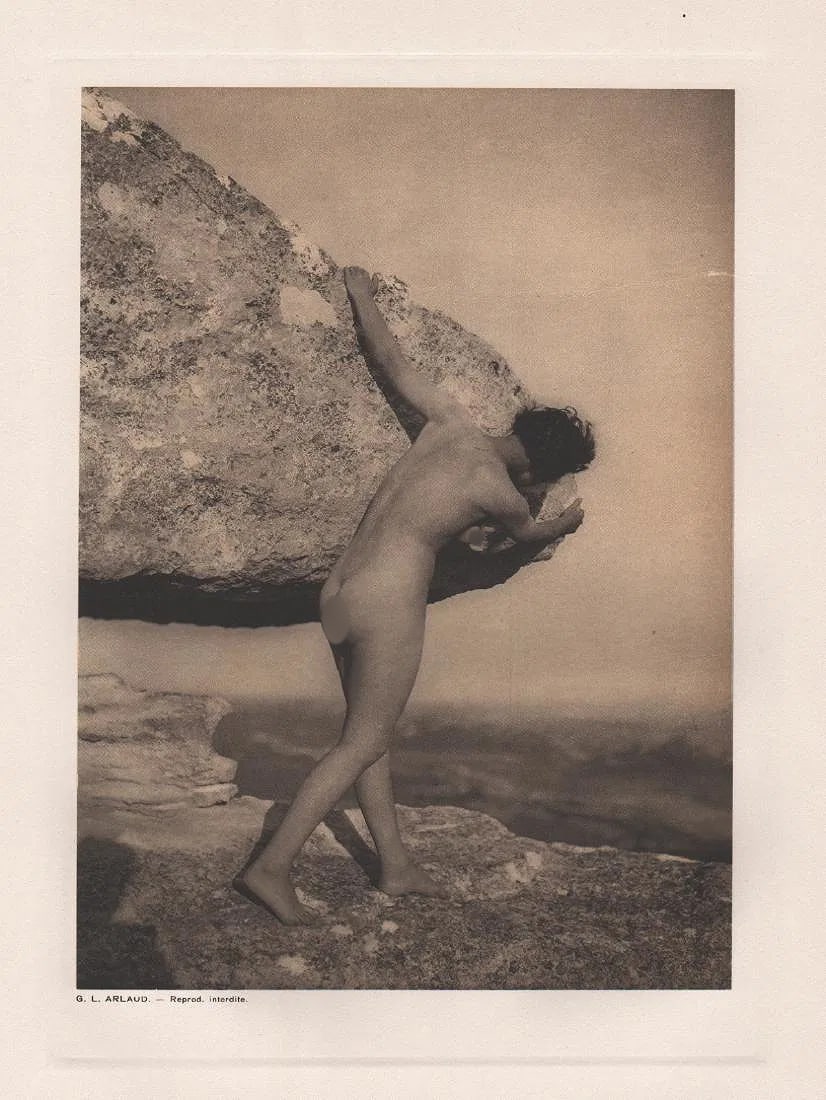 G.L. Arlaud (France, 1869-1944) Print: G. L. Arlaud (France, 1869-1944) Print. L. ARLAUD (France, 1869-1944) Print. Le Roc. Printed in 1920. 6.00 x 8.50 inches. Please be aware that all lots in our auctions are sold "AS IS," in accordance