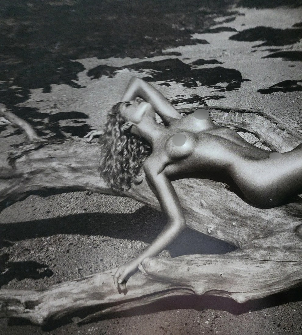 Model Print: Model Print. Andreas H. Bitesnich (Austrian, b. 1964). Heliogravure. Printed in 2001, Italy. 13.00 x 10.00 inches. Please be aware that all lots in our auctions are sold "AS IS," in accordance with th