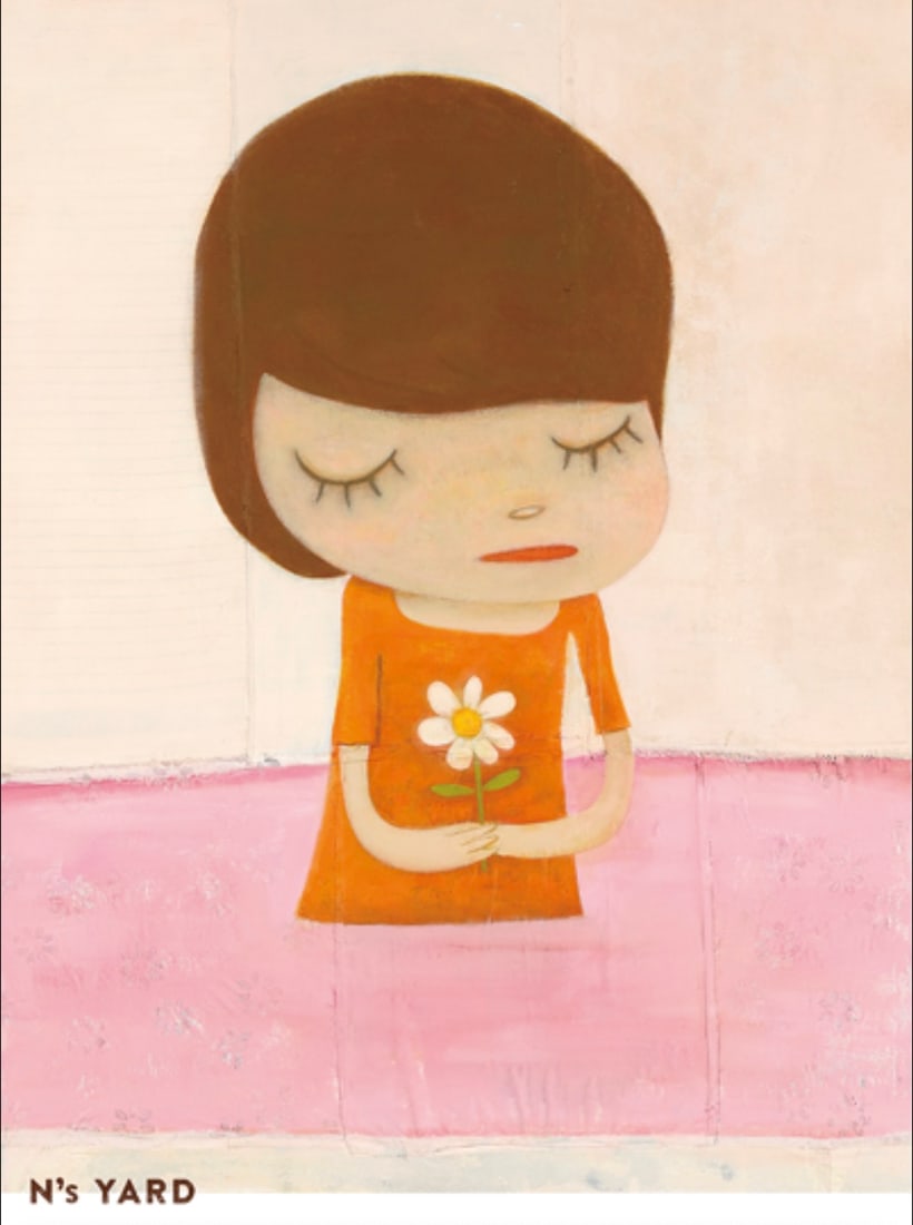 Yoshitomo Nara (Japanese, b. 1959) Poster: Yoshitomo Nara (Japanese, b. 1959) Poster. In the Pink Water. Please be aware that all lots in our auctions are sold "AS IS," in accordance with the Terms & Conditions of the Auction. All "dates" insi