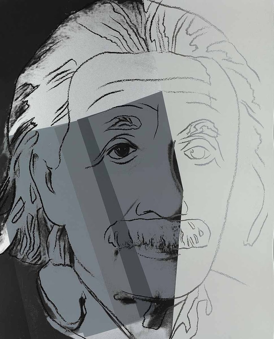 Andy Warhol (American, 1928-1987) Silkscreen: Andy Warhol (American, 1928-1987) Silkscreen. Albert Einstein, FSII 229, Portrait of Jews of the Twentieth Century. 32.00 x 40.00 inches. Please be aware that all lots in our auctions are sold "AS IS,