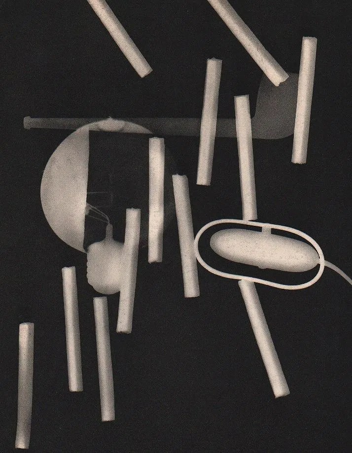 Man Ray (American, 1890-1976) Print: Man Ray (American, 1890-1976) Print. Rayograph - Cigarettes. Printed in 1934. 7.50 x 9.50 inches. Please be aware that all lots in our auctions are sold "AS IS," in accordance with the Terms & Conditi