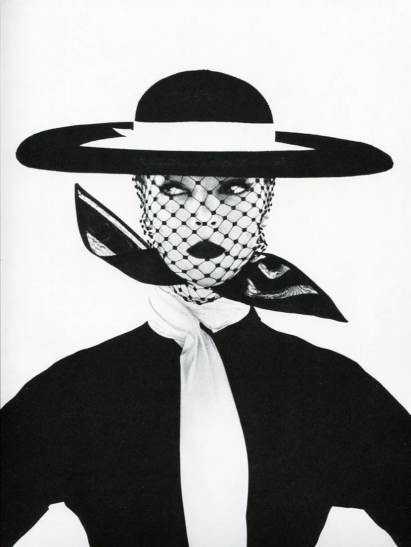 Irving Penn (American, 1917- 2009) Print: Irving Penn (American, 1917- 2009) Print. NY Fashion in B&W. Printed in 1960.90 x 12.00 inches. Please be aware that all lots in our auctions are sold "AS IS," in accordance with the Terms & Condition