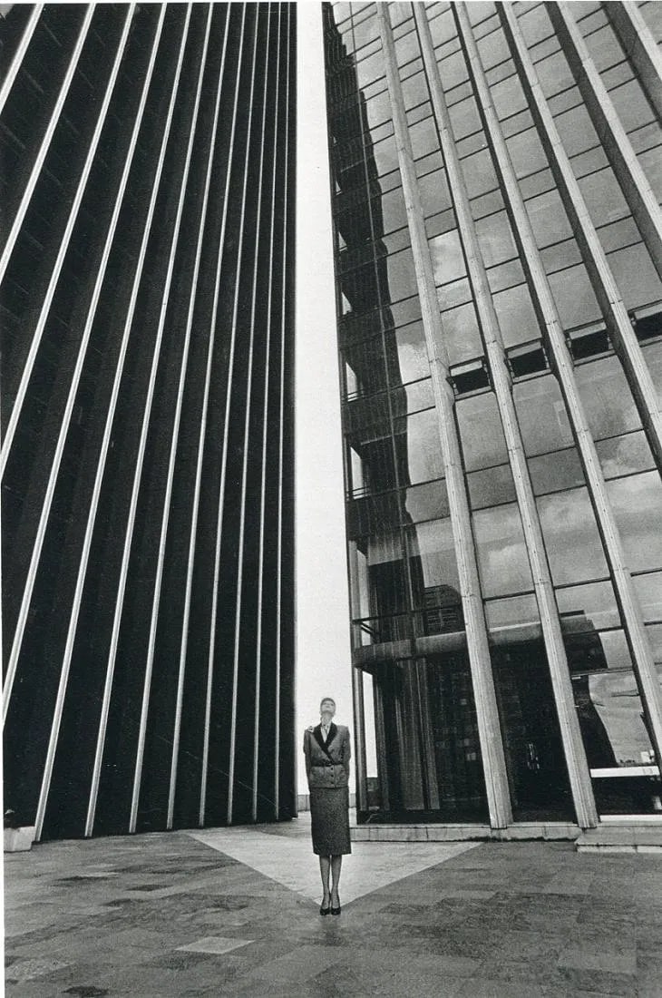 Jeanloup Sieff (France,1933-2000) Print: Jeanloup Sieff (France,1933-2000) Print. La Defense, Paris, "1979". Printed in 1982. 6.50 x 6.50 inches. Please be aware that all lots in our auctions are sold "AS IS," in accordance with the Terms &