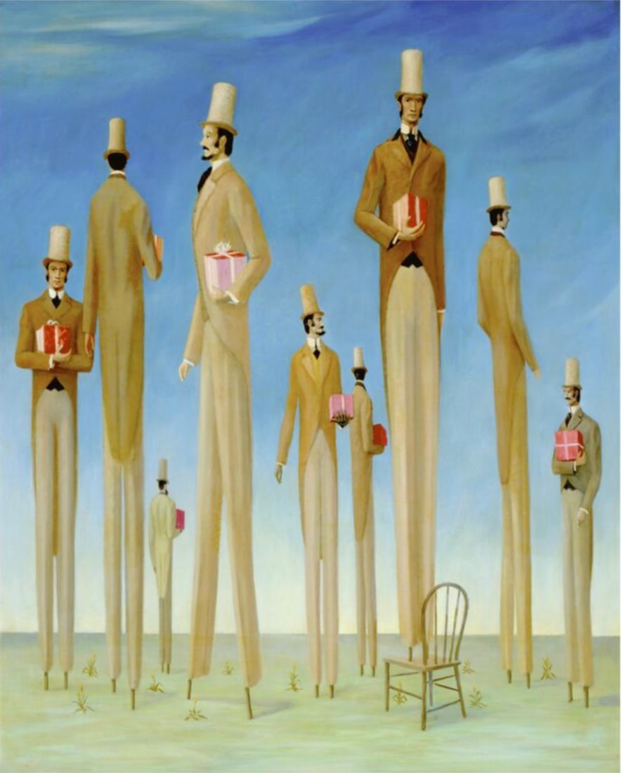 Philip C. Curtis (American, 1907-2000) Print: Philip C. Curtis (American, 1907-2000) Print. Gift Bearers, "1971". 29.50 x 36.75 inches. Please be aware that all lots in our auctions are sold "AS IS," in accordance with the Terms & Conditions of