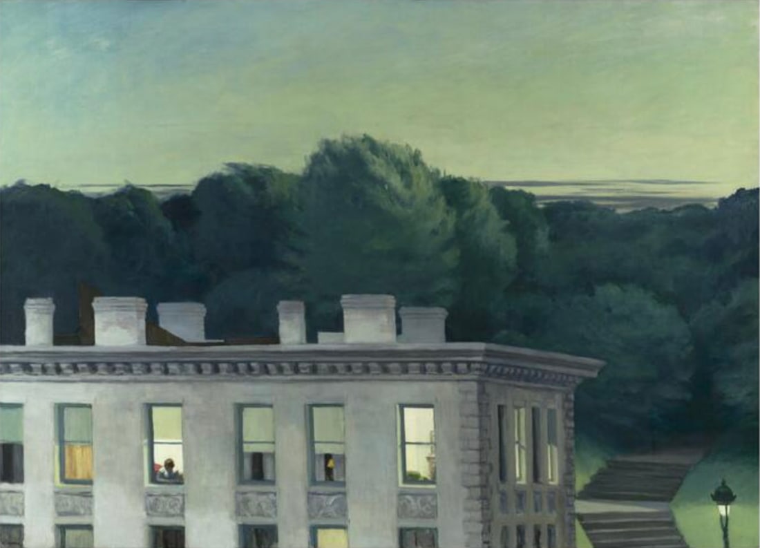 Edward Hopper (American, 1882-1967) Print: Edward Hopper (American, 1882-1967) Print. House at Dusk, "1935". 50.00 x 36.50 inches. Please be aware that all lots in our auctions are sold "AS IS," in accordance with the Terms & Conditions of