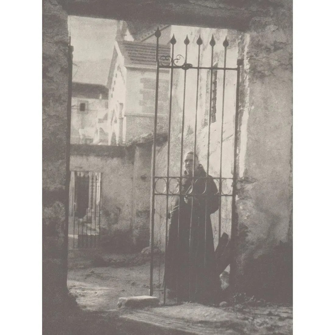 Alex Keighley (British,1861-1947) Print: Alex Keighley (British,1861-1947) Print. The Monastery Gate. Printed in 1937. 9.00 x 6.75 inches. Please be aware that all lots in our auctions are sold "AS IS," in accordance with the Terms & Conditi