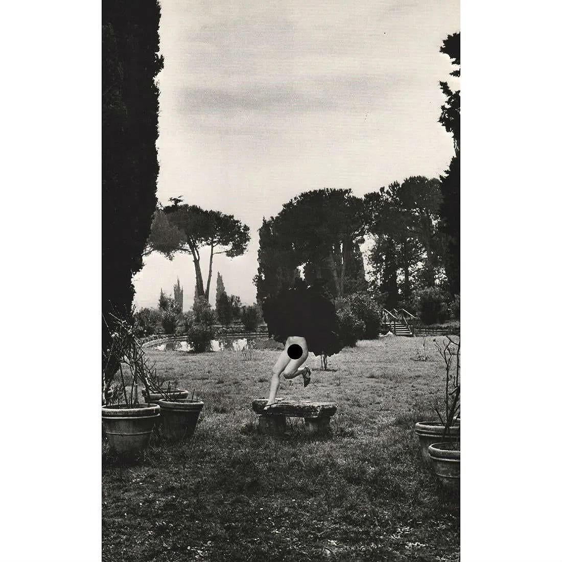 Helmut Newton (German-Australian, 1920-2004) Print: Helmut Newton (German-Australian, 1920-2004) Print. In a Garden near Rome, "1977". Printed in 1970's. 14.00 x 9.00 inches. Please be aware that all lots in our auctions are sold "AS IS," in accordance