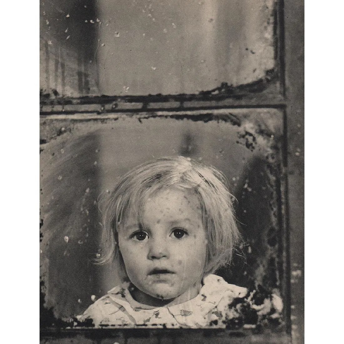 Angus Mcbean (Welsh, 1904-1990) Print: Angus Mcbean (Welsh, 1904-1990) Print. Child behind Window Pane. Printed in 1940's. 6.00 x 7.75 inches. Please be aware that all lots in our auctions are sold "AS IS," in accordance with the Terms &