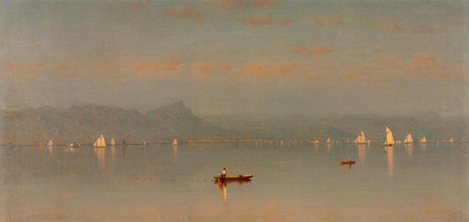 Sanford Robinson Gifford (American, 1823-1880) Print: Sanford Robinson Gifford (American, 1823-1880) Print. Haverstraw Bay, "1868". 21.50 x 10.25 inches. Please be aware that all lots in our auctions are sold "AS IS," in accordance with the Terms &