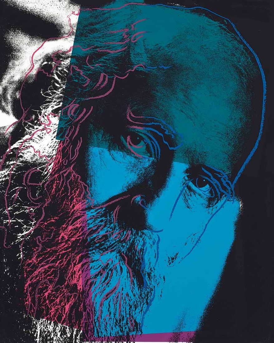 Andy Warhol (American, 1928-1987) Silkscreen: Andy Warhol (American, 1928-1987) Silkscreen. Martin Buber, FS.II 228, Portrait of Jews of the Twentieth Century. 32.00 x 40.00 inches. Please be aware that all lots in our auctions are sold "AS IS,"