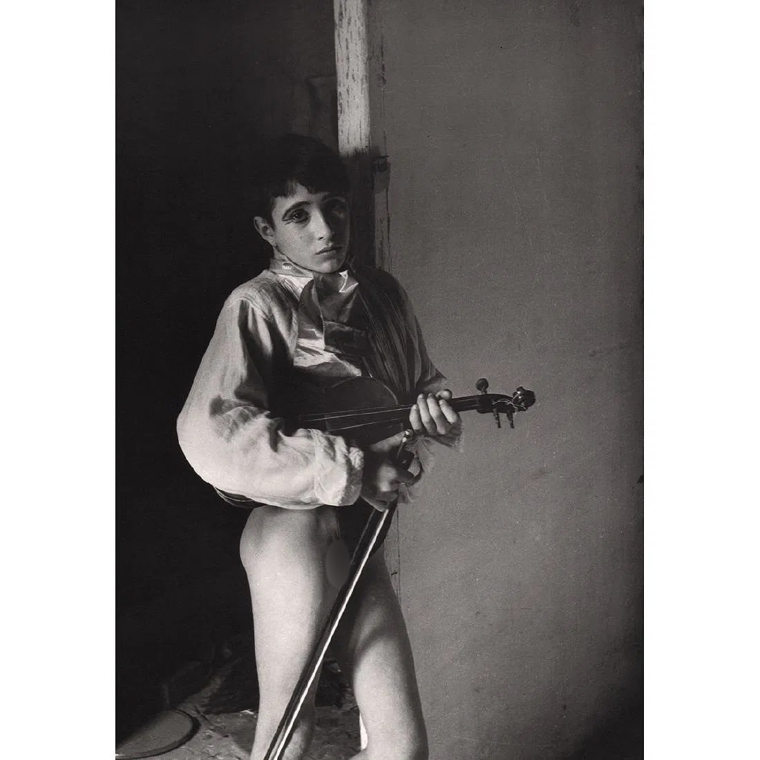 Lucien Clergue (France, 1934-2014) Print: Lucien Clergue (France, 1934-2014) Print. Le Violoniste. Printed in 1980's. 10.00 x 14.00 inches. Please be aware that all lots in our auctions are sold "AS IS," in accordance with the Terms & Conditi