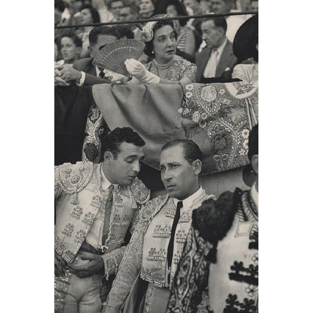 Henri Cartier-Bresson (France, 1908-2004) Print: Henri Cartier-Bresson (France, 1908-2004) Print. Pamplona at intermission. Printed in 1950's. 9.00 x 13.00 inches. Please be aware that all lots in our auctions are sold "AS IS," in accordance with th