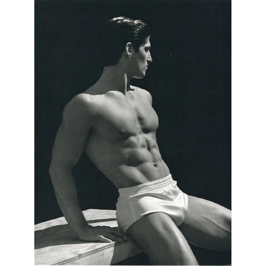 Bruce Weber (American , b. 1946) Print: Bruce Weber (American , b. 1946) Print. Tony Ward, "1985". Printed in 1980's. 8.50 x 11.00 inches. Please be aware that all lots in our auctions are sold "AS IS," in accordance with the Terms & Condit