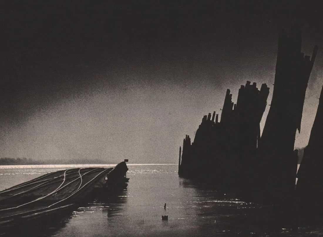 A.W. Prasse Print: A. W. Prasse Print. W. End of the Line. Printed in 1937. 6” x 8” inches. Please be aware that all lots in our auctions are sold "AS IS," in accordance with the Terms & Conditions of the