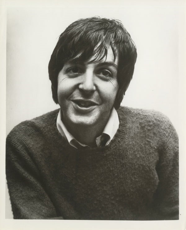 Paul McCartney (British, b. 1942) Silver Gelatin: Paul McCartney (British, b. 1942) Silver Gelatin. 8.00 x 10.00 inches. Vintage. Please be aware that all lots in our auctions are sold "AS IS," in accordance with the Terms & Conditions of the