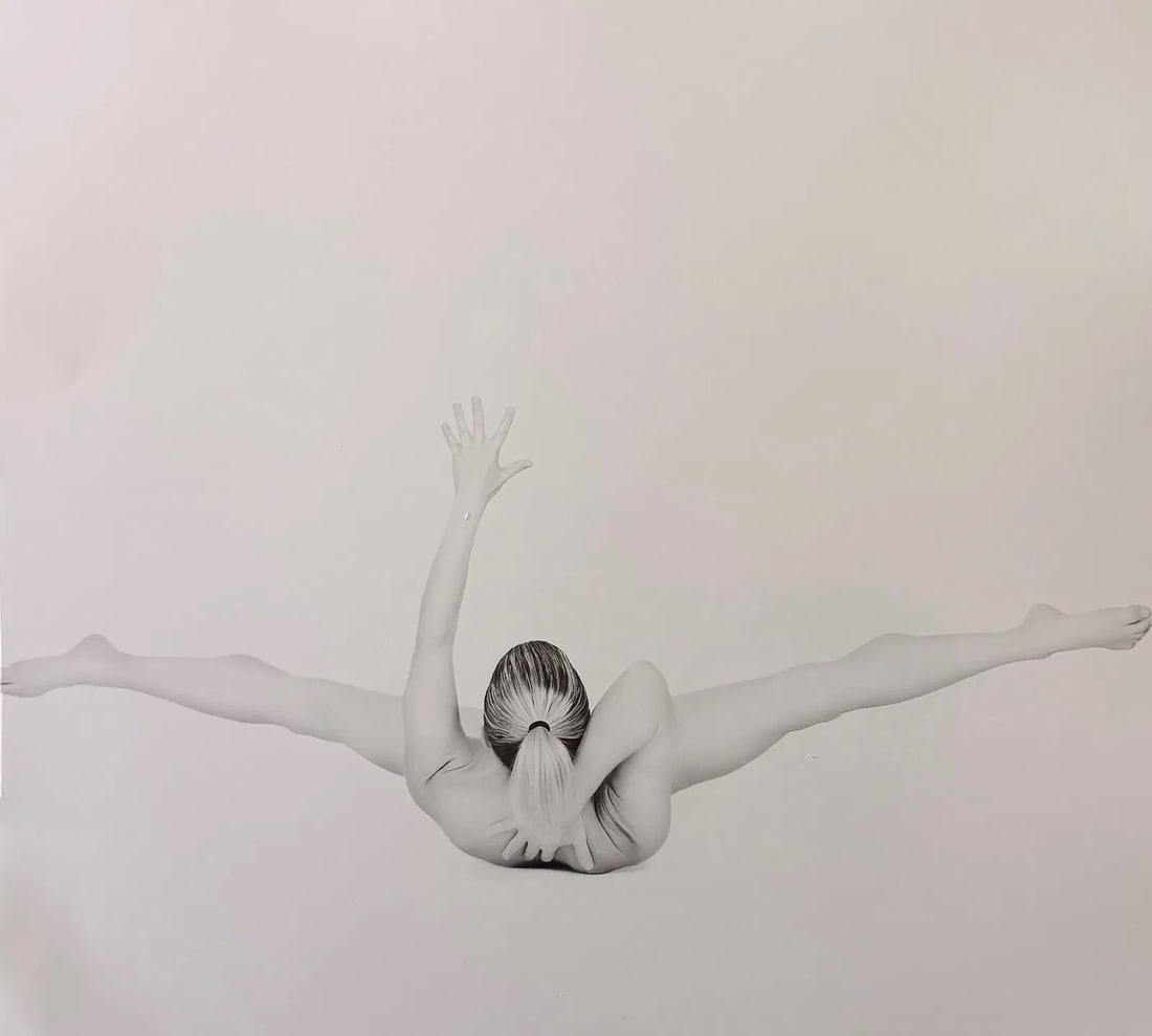 Flexibility, Nude, Print: Flexibility, Nude, Print. Jonathan Harrington (American). Printed in 2015, Canada. 11.00 x 11.00 inches. Please be aware that all lots in our auctions are sold "AS IS," in accordance with the Terms &