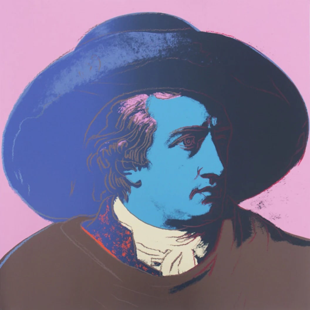 Andy Warhol (American, 1928-1987) Silkscreen: Andy Warhol (American, 1928-1987) Silkscreen. Goethe FSII 270, 1982. 38.00 x 38.00 inches. Stamping on verso, blindstamp. Please be aware that all lots in our auctions are sold "AS IS," in accordance