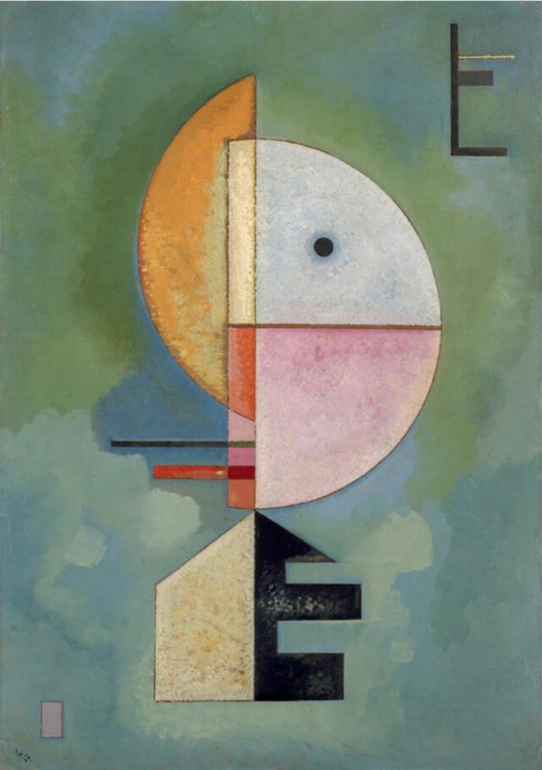 Wassily Kandinsky (Russian, 1866-1944) Print: Wassily Kandinsky (Russian, 1866-1944) Print. Upward, "1929". 25.50 x 36.75 inches. Please be aware that all lots in our auctions are sold "AS IS," in accordance with the Terms & Conditions of the