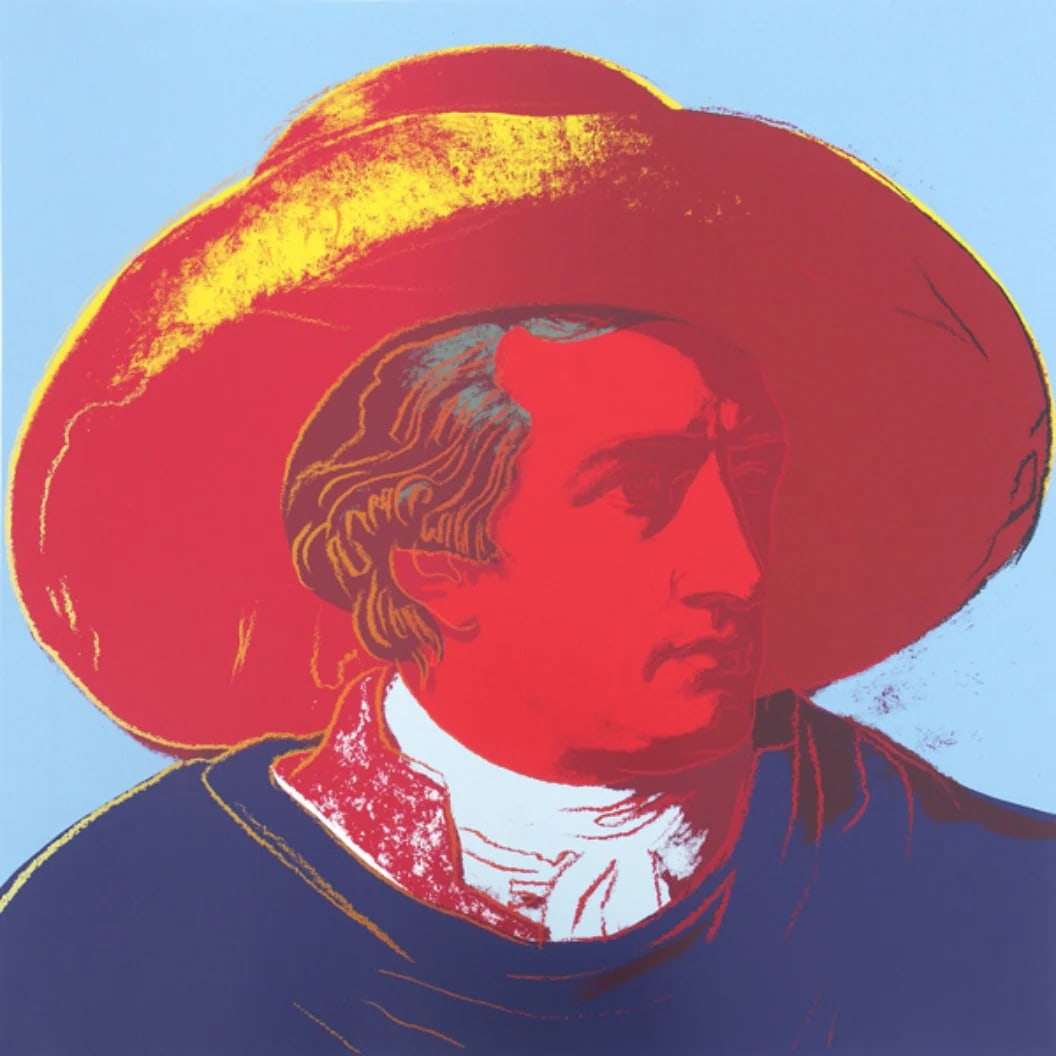 Andy Warhol (American, 1928-1987) Silkscreen: Andy Warhol (American, 1928-1987) Silkscreen. Goethe FSII 271, 1982. 38.00 x 38.00 inches. Stamping on verso, blindstamp. Please be aware that all lots in our auctions are sold "AS IS," in accordance