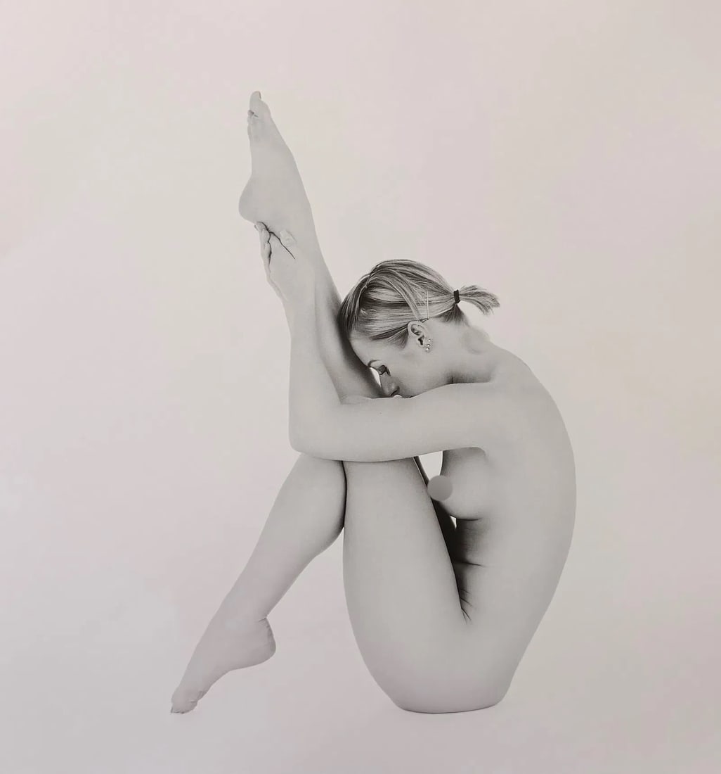 Flexibility, Nude, Print: Flexibility, Nude, Print. Jonathan Harrington (American). Printed in 2015, Canada. 11.00 x 11.00 inches. Please be aware that all lots in our auctions are sold "AS IS," in accordance with the Terms &