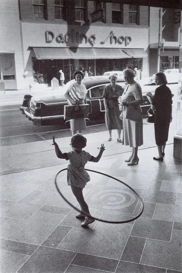 Costa Manos (American,1914 – 2001) Print: Costa Manos (American,1914 – 2001) Print. Hula Hooper, South Carolina, "1958". Printed in 1985. 5.75 x 8.60 inches. Please be aware that all lots in our auctions are sold "AS IS," in accordance