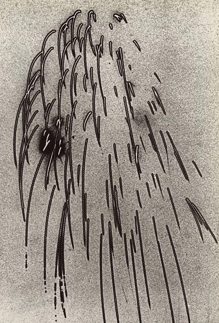 Man Ray (American, 1890-1976) Print: Man Ray (American, 1890-1976) Print. Frozen Fireworks, "1931". Printed in 1982. 8.05 x 11.80 inches. Please be aware that all lots in our auctions are sold "AS IS," in accordance with the Terms & Cond