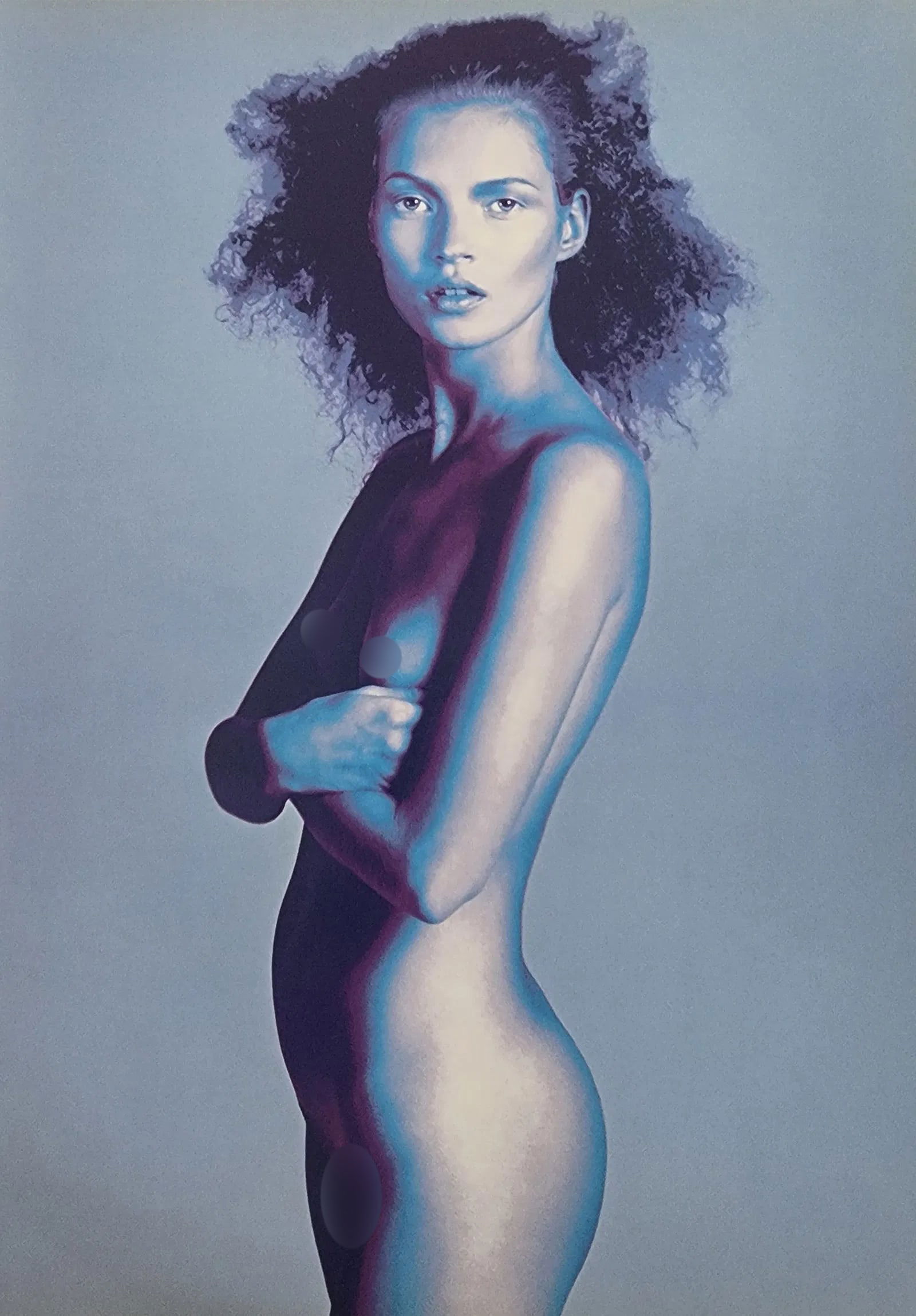 Kate Moss (British, b. 1974) Print: Kate Moss (British, b. 1974) Print. Supermodel. Printed in 2012, Italy. 13.50 x 9.50 inches. Heliogravure. Please be aware that all lots in our auctions are sold "AS IS," in accordance with the Terms