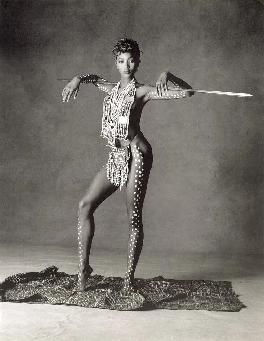 Patrick Demarchelier (France, b. 1943) Print: Patrick Demarchelier (France, b. 1943) Print. Naomi Campbell, NY, "1991". Printed in 2000. 10.80 x 13.95 inches. Please be aware that all lots in our auctions are sold "AS IS," in accordance with the